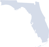 Outline map of Florida.