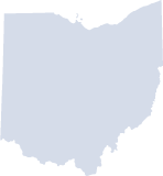 Outline map of Ohio.